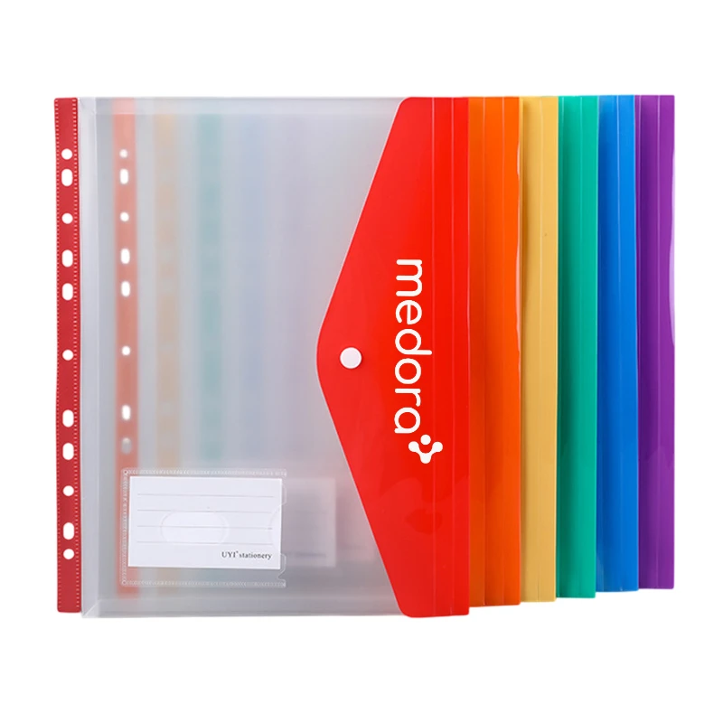 a4 snap closure binder document pocket