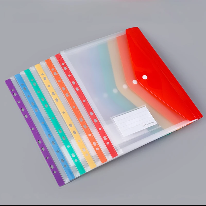 a4 snap closure binder document pocket