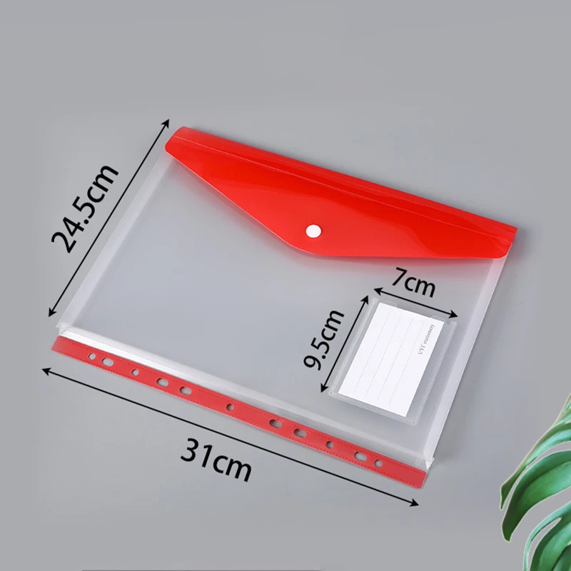 a4 snap closure binder document pocket