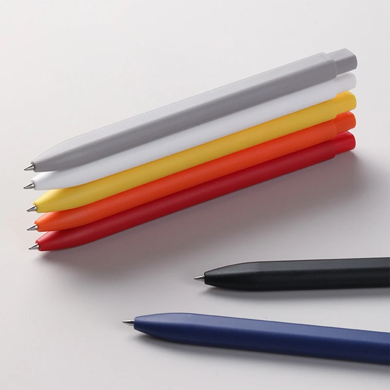 flat body click gel pen with quick dry ink