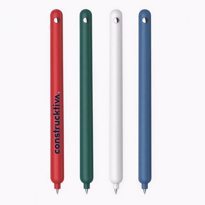 birdie twist action slim gel pen with metal accent