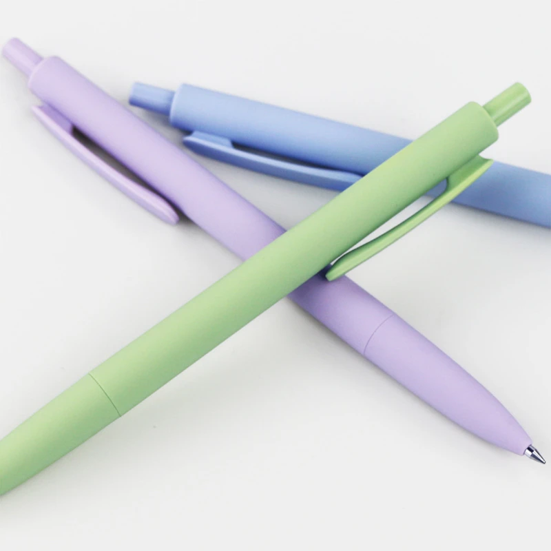 matte soft touch click gel pen