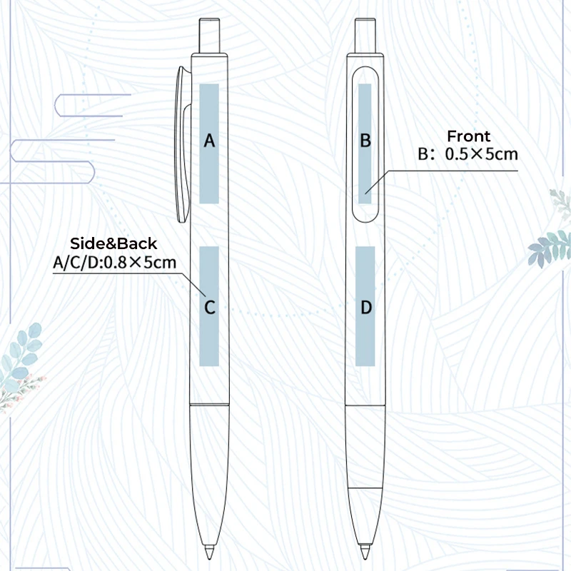 matte soft touch click gel pen