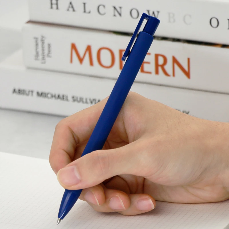 weighted matte soft touch click gel pen