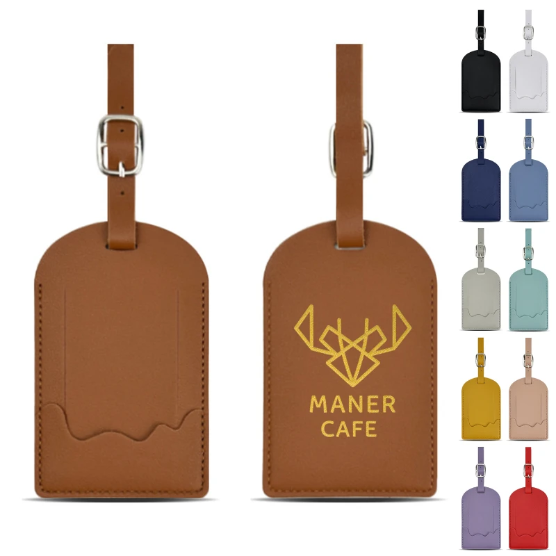 thickened vegan leather privacy luggage tag