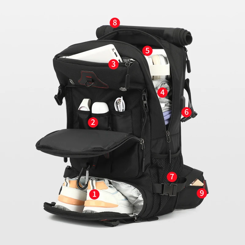 convertible carry on travel laptop backpack