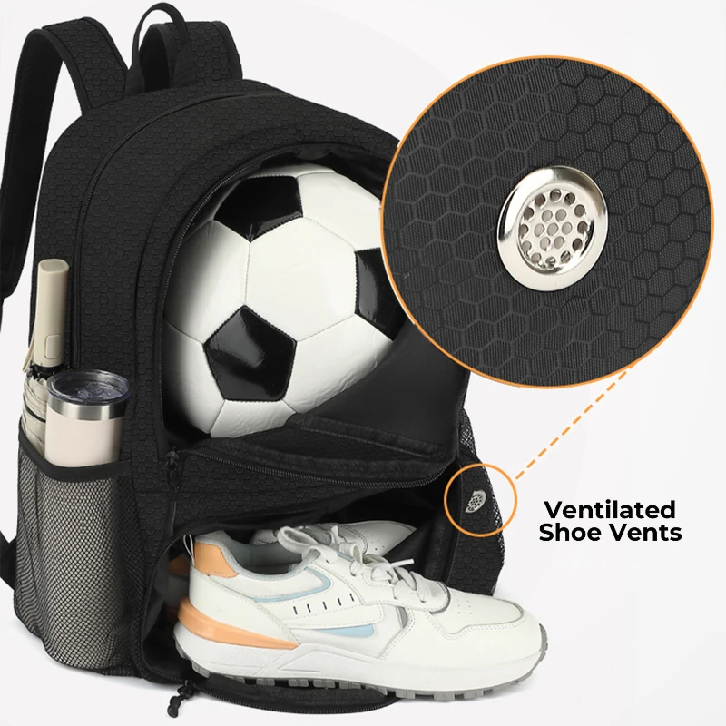 lightweight multi compartment soccer backpack