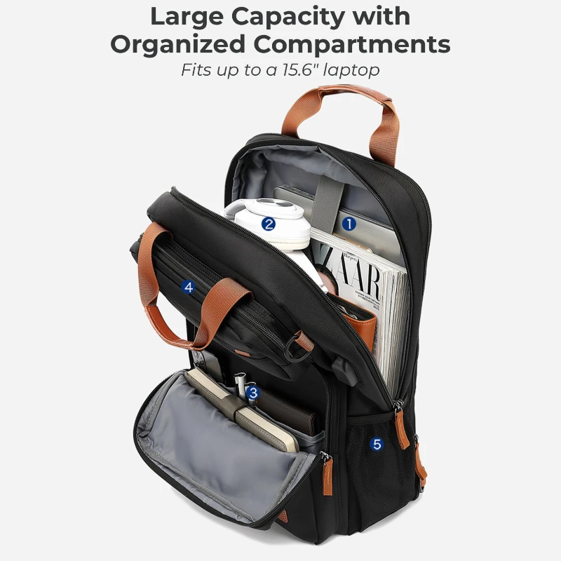 modern expandable business travel laptop backpack