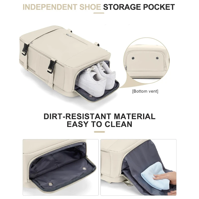 sleek oxford travel laptop backpack