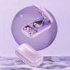 precision travel pill cutter with storage
