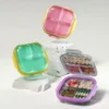 compact weekly pill organizer case