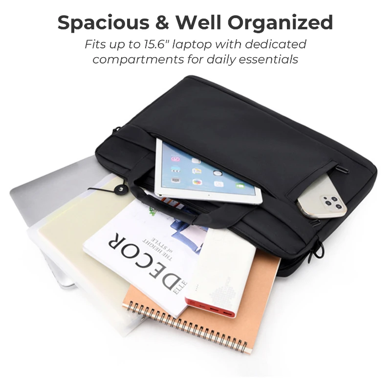water resistant oxford laptop shoulder bag