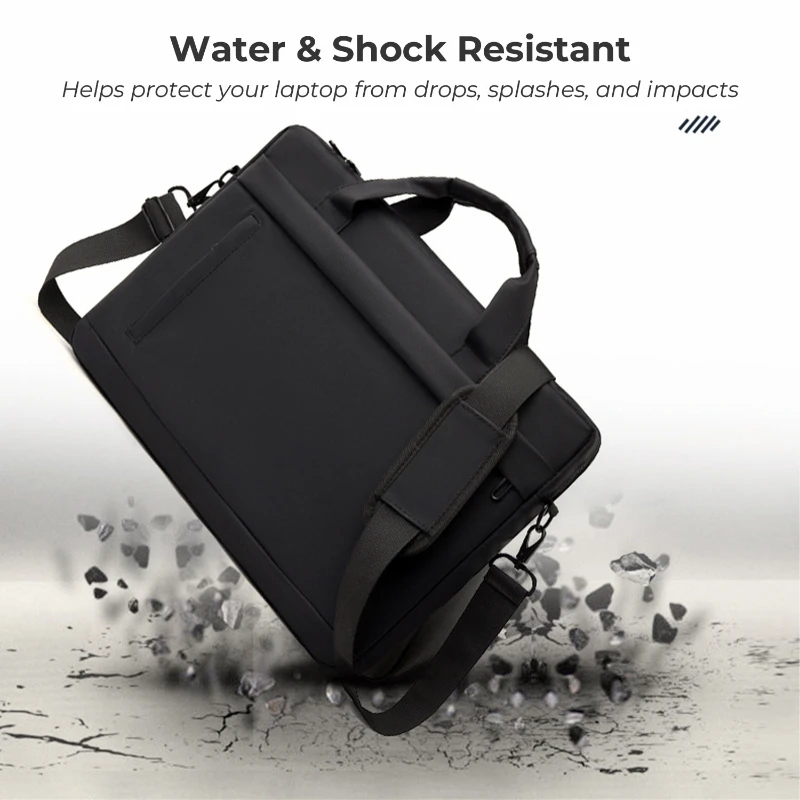 water resistant oxford laptop shoulder bag