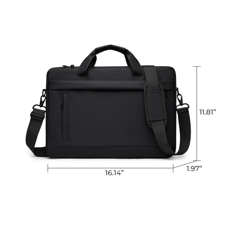 water resistant oxford laptop shoulder bag