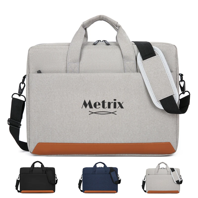15.6" multi compartment laptop shoulder bag