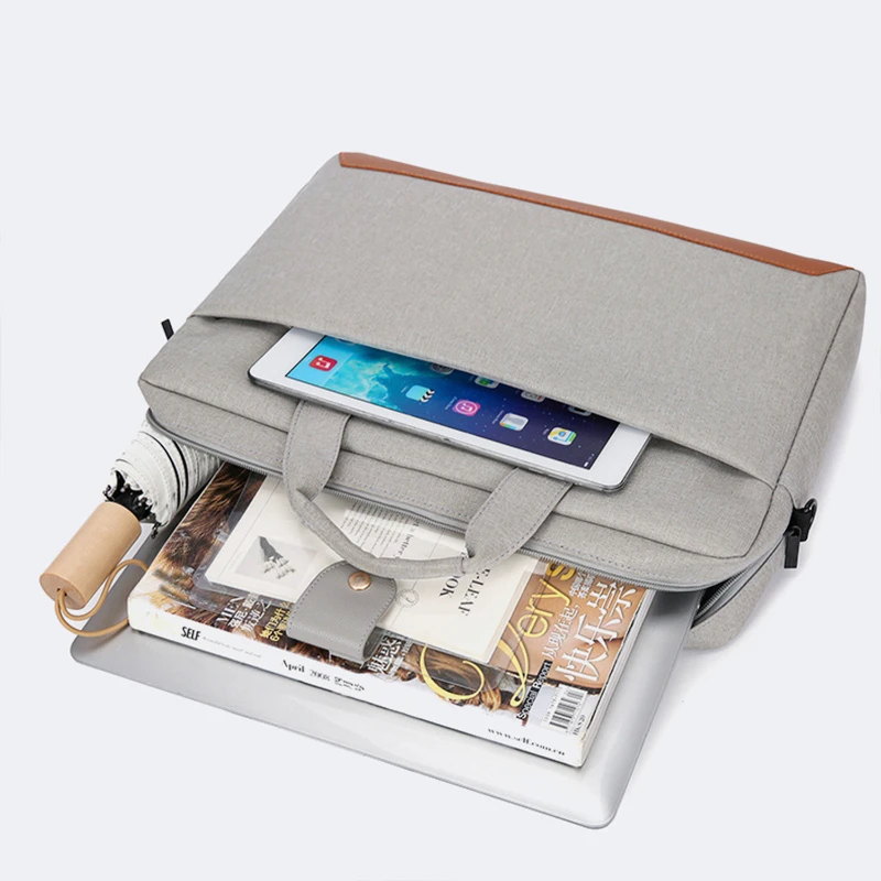 15.6" multi compartment laptop shoulder bag