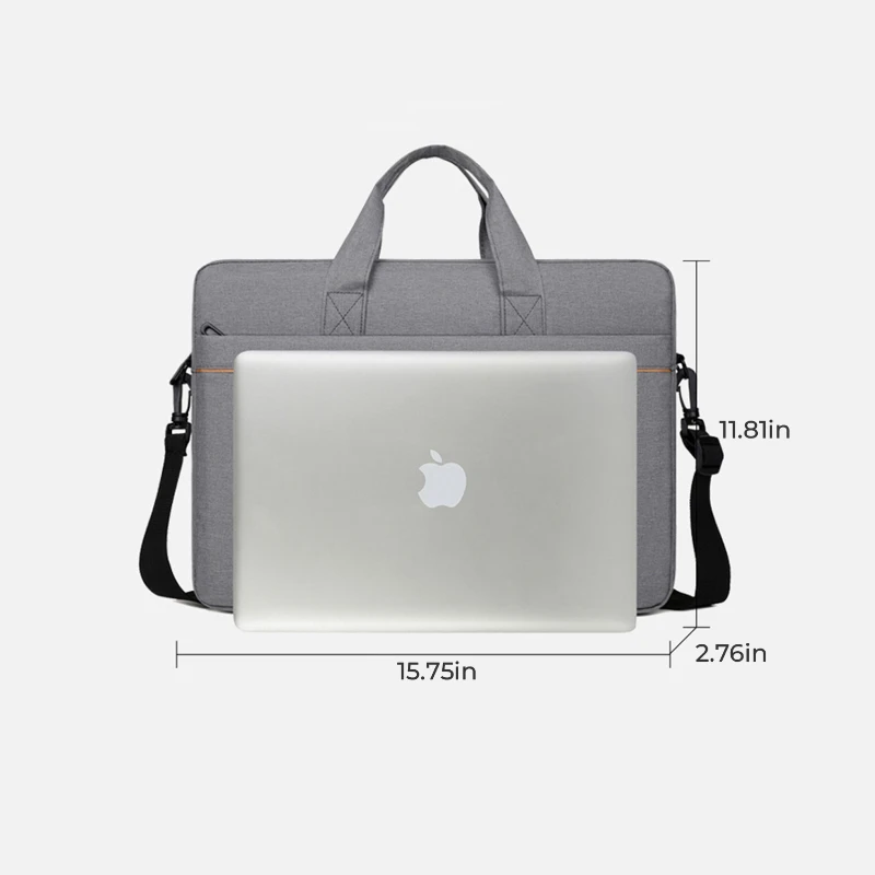 large capacity slim laptop shoulder bag