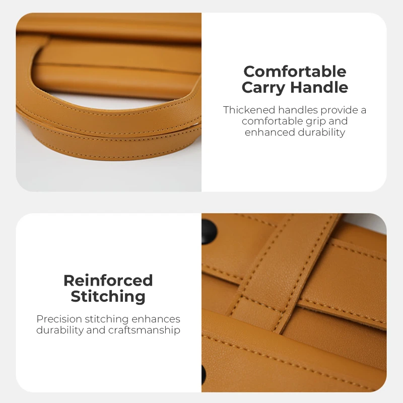 vegan leather accordion laptop briefcase