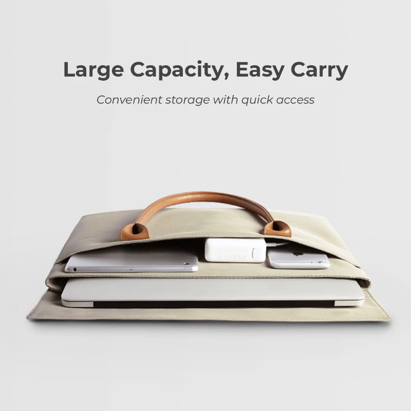 slim oxford laptop sleeve tote