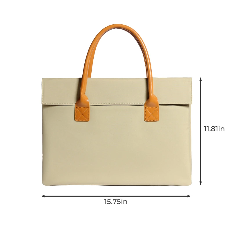 slim oxford laptop sleeve tote