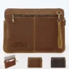 14 inch full grain leather laptop sleeve