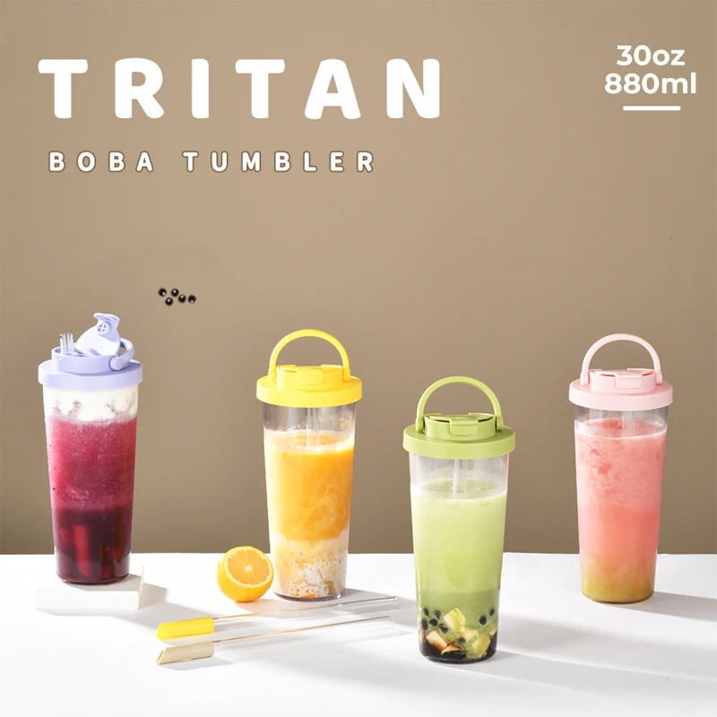 30oz tritan tumbler with wide straw