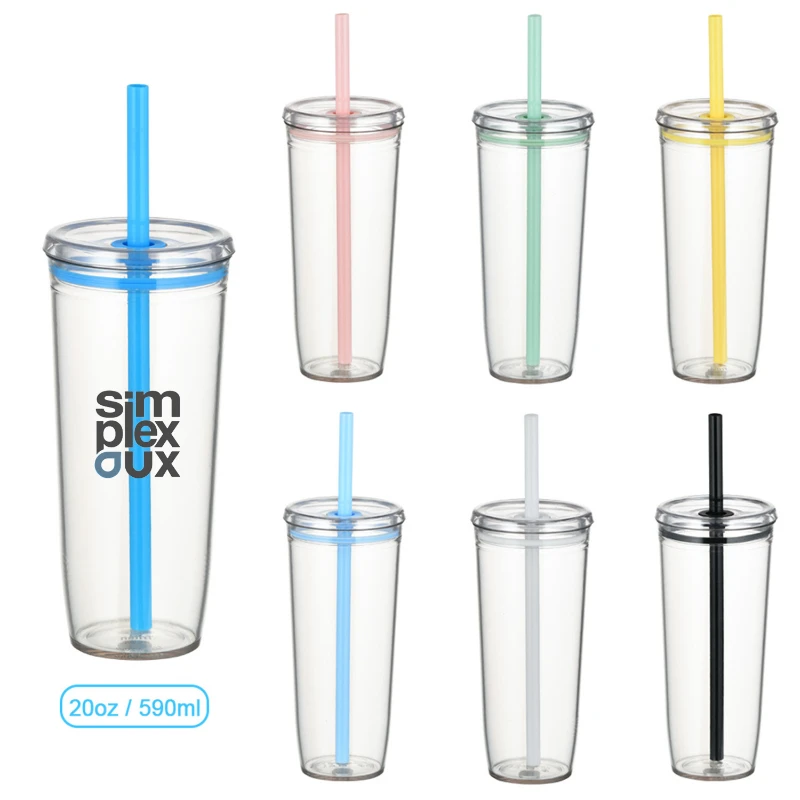 20 oz tritan straw tumbler