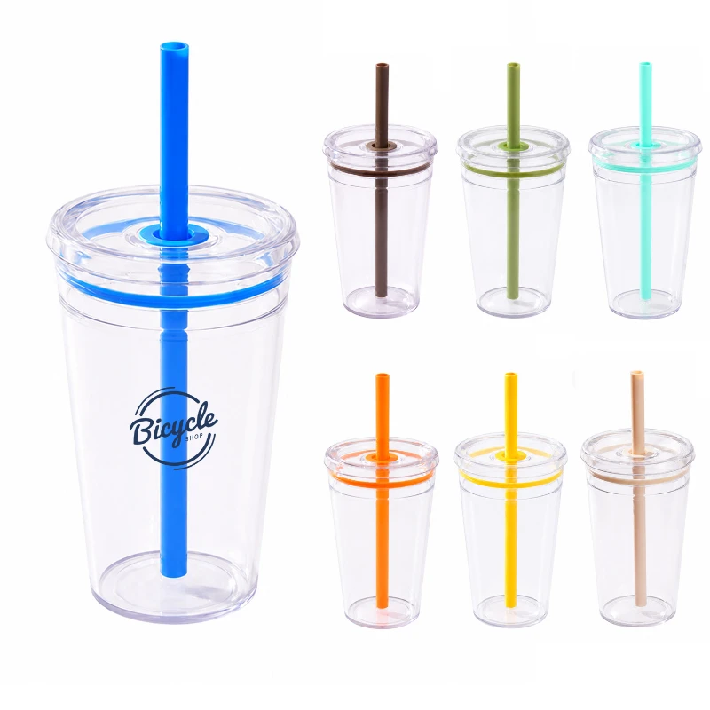 16 oz tritan straw tumbler