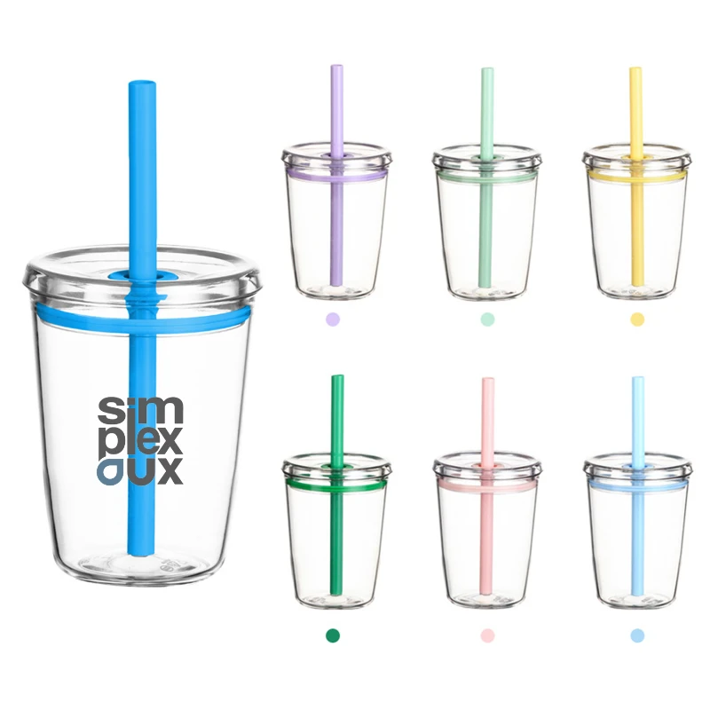 12 oz compact tritan straw tumbler
