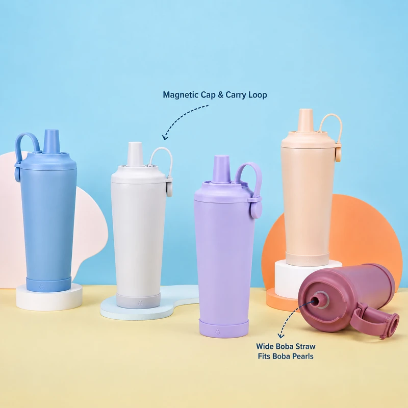 24 oz ceramic lined vacuum insulated straw tumbler