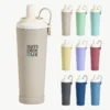 28 oz ceramic lined vacuum insulated tumbler with wide straw