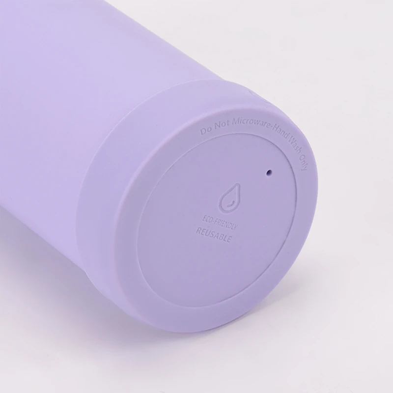 28 oz ceramic lined vacuum tumbler with push button flip lid