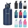 64 oz vacuum insulated water bottle with flip straw lid