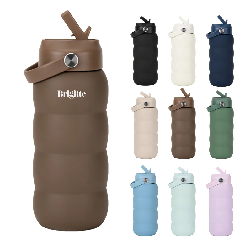 21 oz vacuum tumbler with handle & pop up straw lid