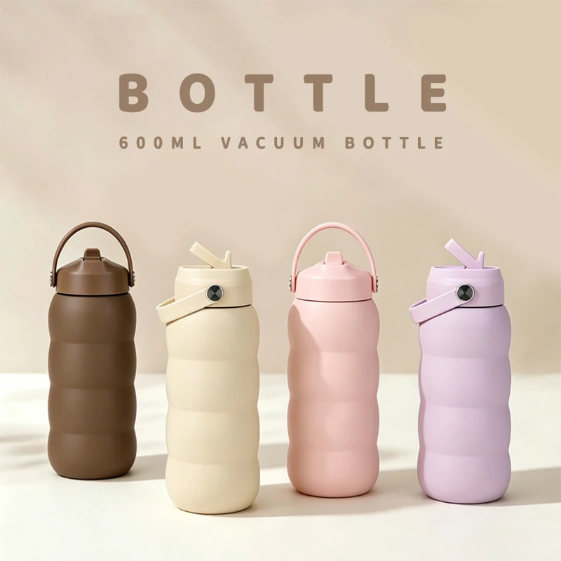 21 oz vacuum tumbler with handle & pop up straw lid