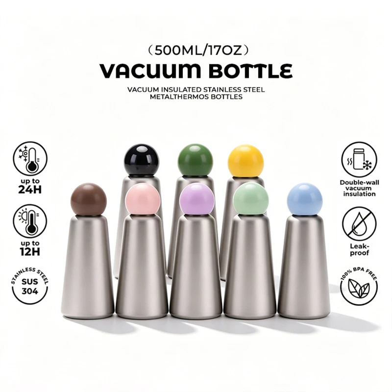 17 oz stainless steel vacuum insulated bottle