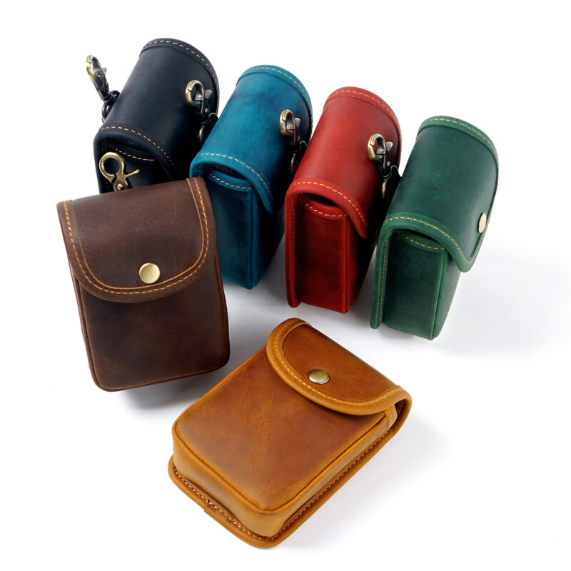 full grain leather belt pouch