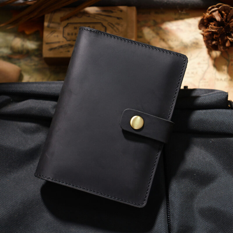 full grain leather passport wallet